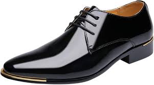 Black Leather Oxford Shoes
